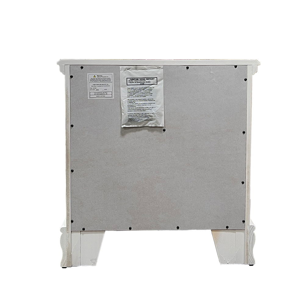 Flora - Nightstand - White