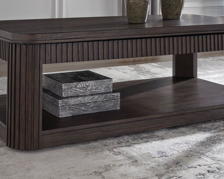 Carlibrie - Lift Top Cocktail Table - Warm Brown by Ashley Furniture product image