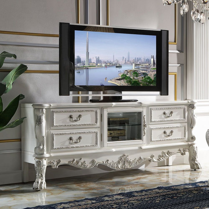 Dresden - TV Stand - Bone White