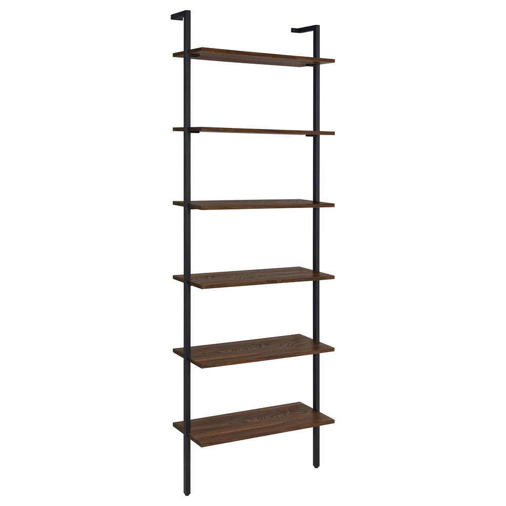 Coaster Furniture 980072 Owens 96-inch 6-shelf Wall Bookshelf Walnut