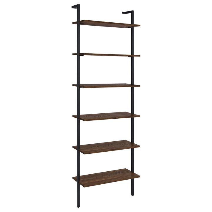 Coaster Furniture 980072 Owens 96-inch 6-shelf Wall Bookshelf Walnut
