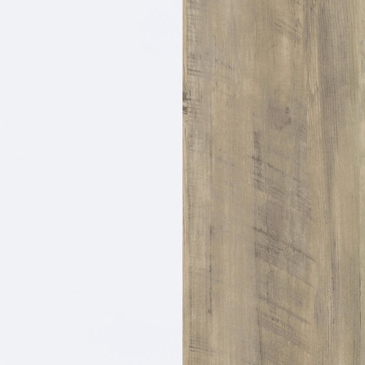 Coaster Furniture 980075 Dalton 65-inch 6-shelf Bookcase White and Distressed Pine