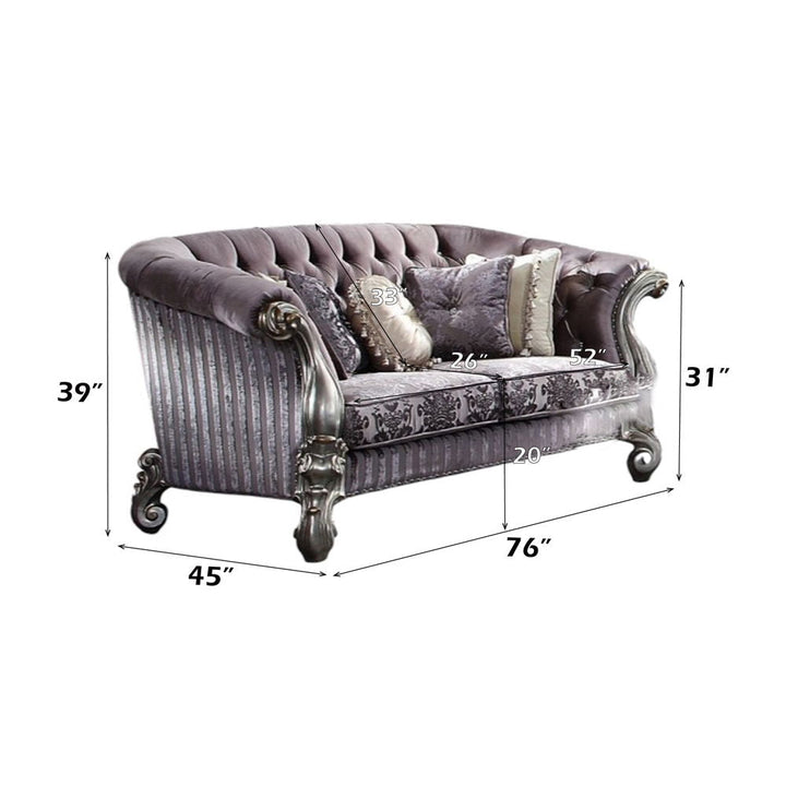 versailles-loveseat-with-5-pillows-velvet-antique-platinum