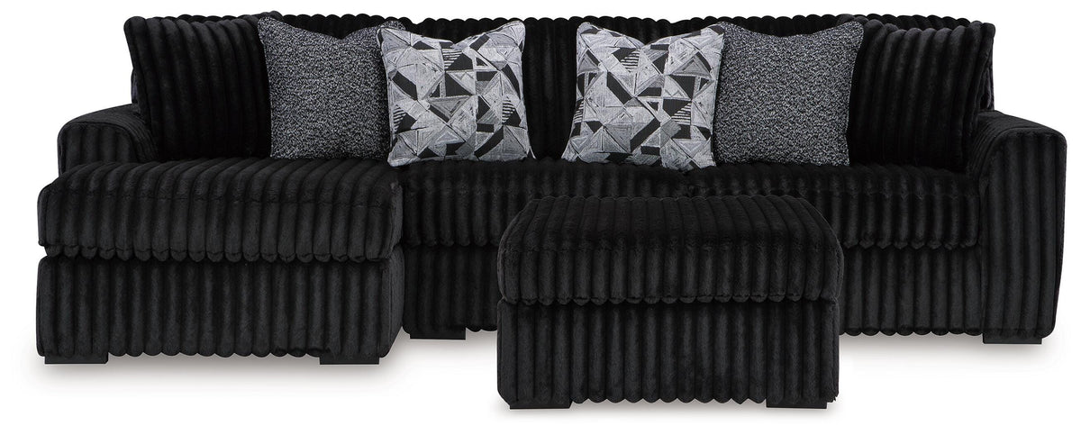 Midnight-Madness 2-Piece Sectional and Ottoman (1)