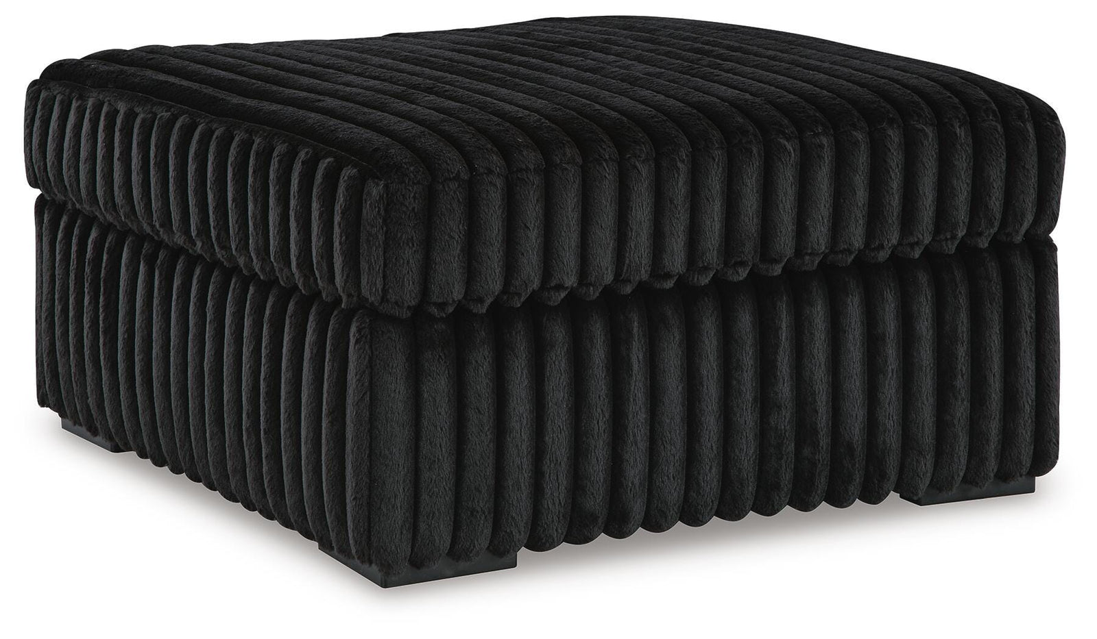 Midnight-Madness Oversized Accent Ottoman - Black (1)
