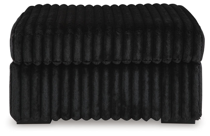 Midnight-Madness Oversized Accent Ottoman - Black (3)