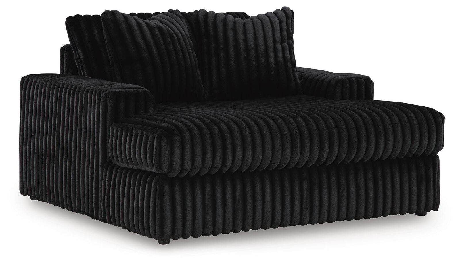Midnight-Madness Oversized Chaise - Black (1)