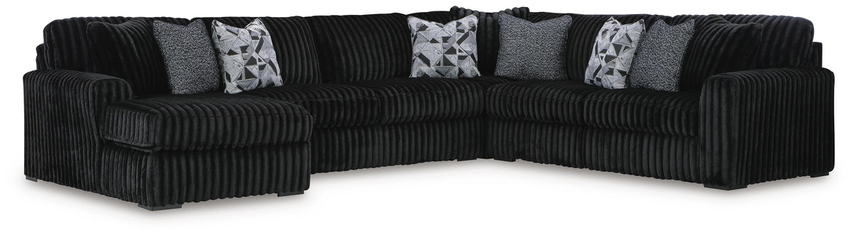 Midnight-Madness 6-Piece Sectional with Chaise - Onyx (2)