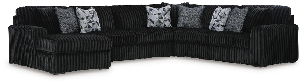 Midnight-Madness 6-Piece Sectional with Chaise - Onyx (2)
