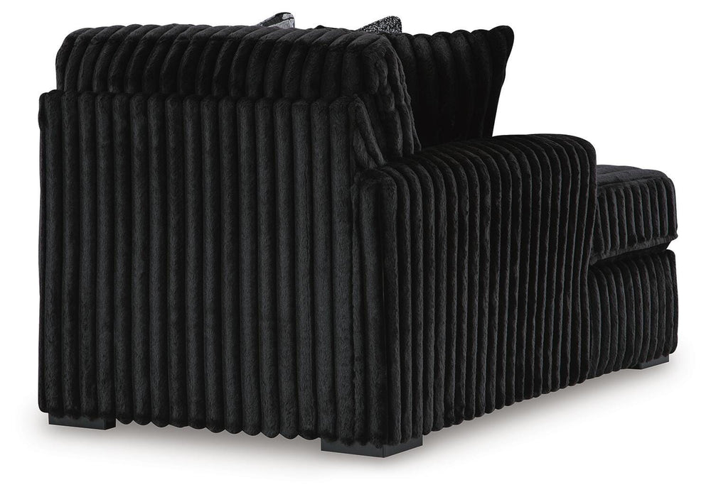 Midnight-Madness 3-Piece Sectional with Chaise - Onyx (5)
