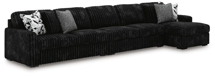 Midnight-Madness 3-Piece Sectional with Chaise - Onyx (1)