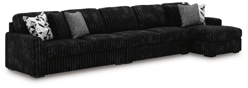 Midnight-Madness 3-Piece Sectional with Chaise - Onyx (1)