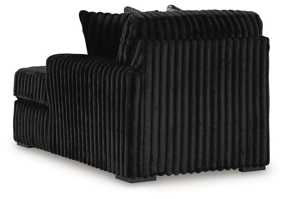Midnight-Madness 3-Piece Sectional with Chaise - Onyx (5)
