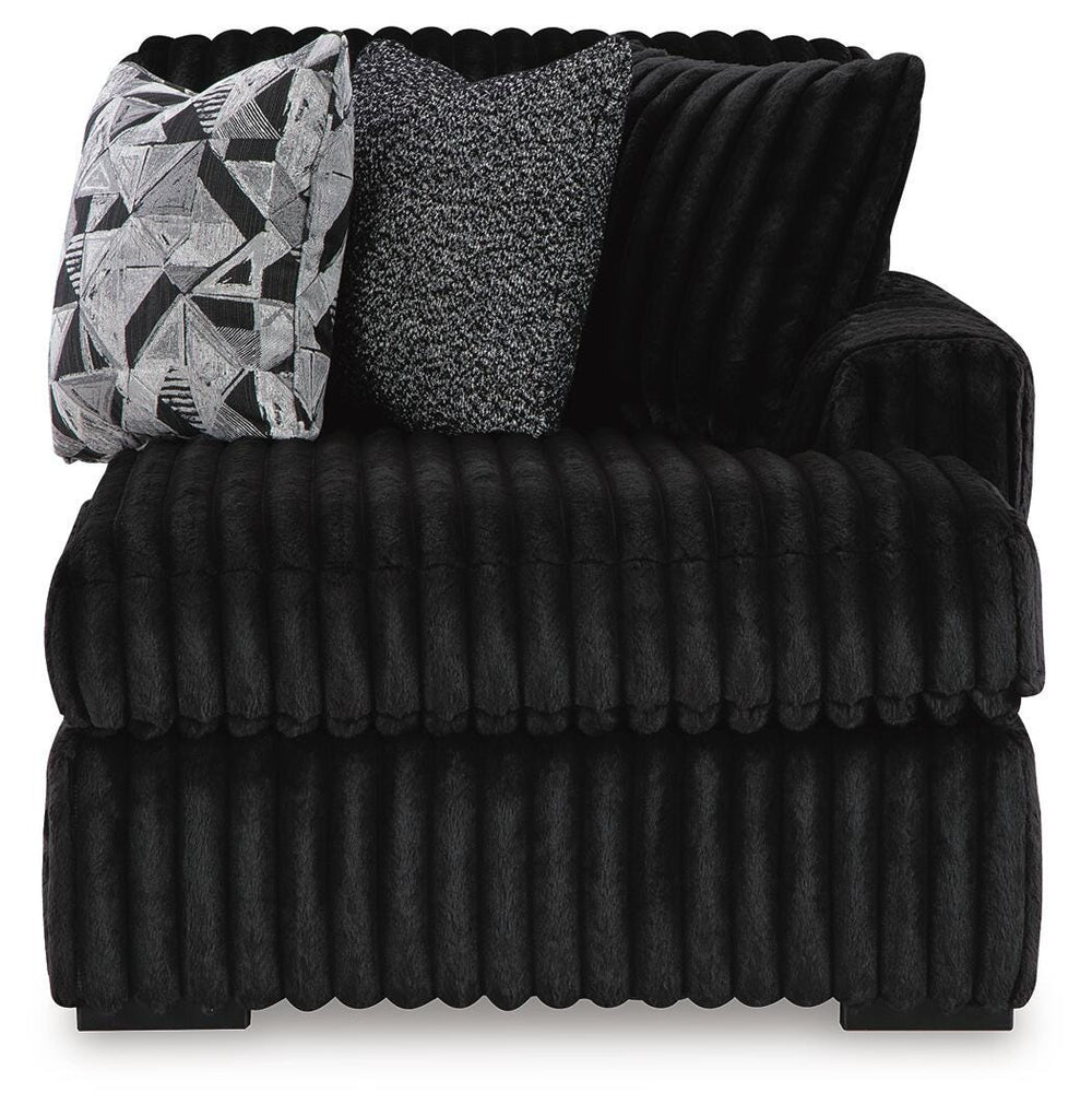 Midnight-Madness 2-Piece Sectional and Oversized Chaise - Onyx (6)