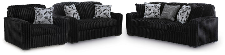 Midnight-Madness Sofa, Loveseat and Oversized Chair (1)