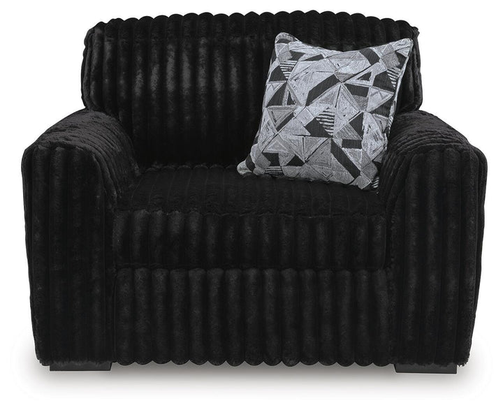 Midnight-Madness Oversized Chair - Black (3)