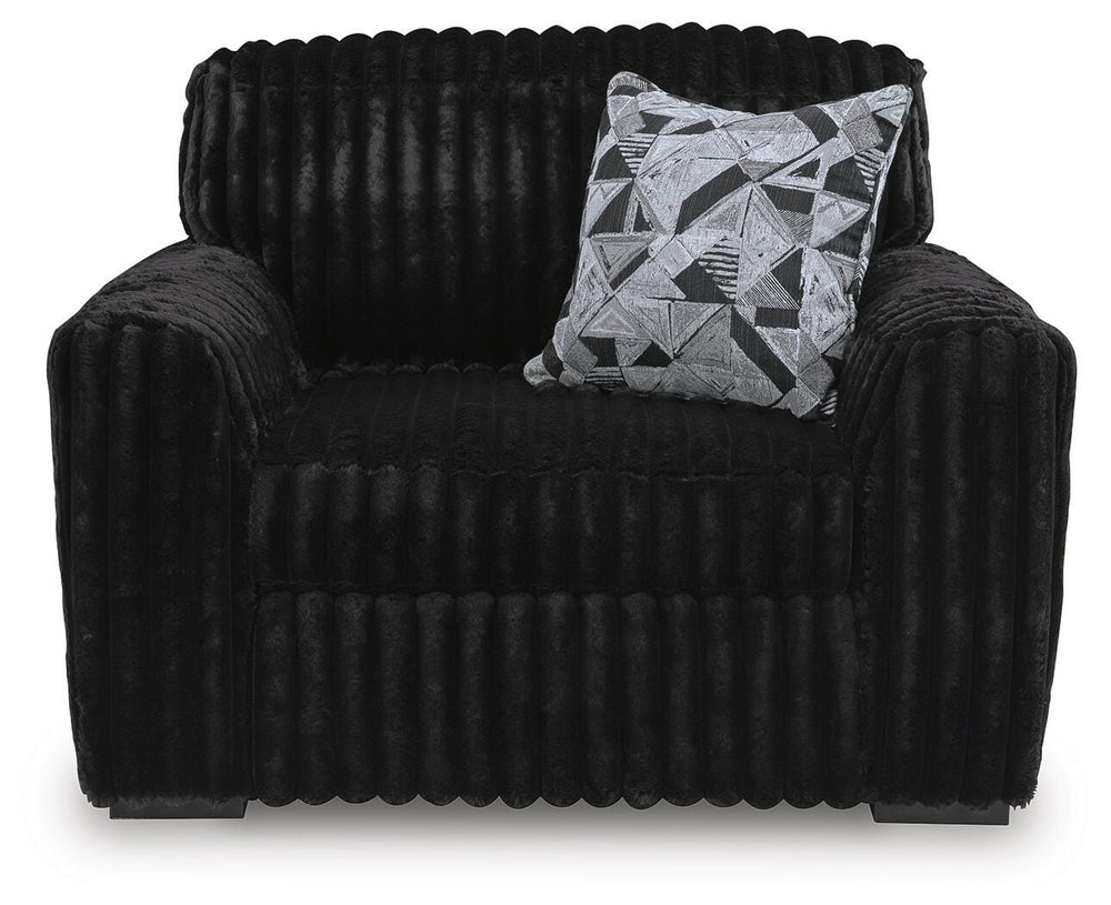 Midnight-Madness Oversized Chair - Black (3)