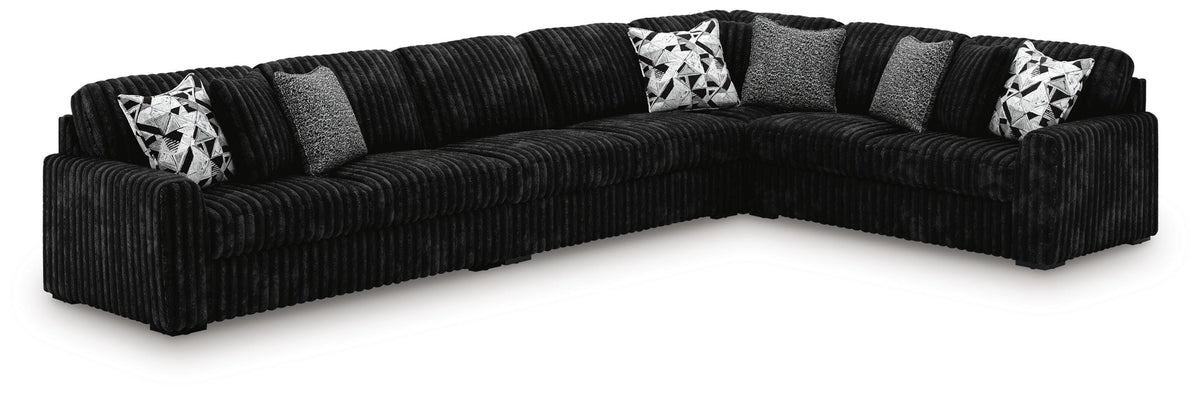 Midnight-Madness 4-Piece Sectional - Onyx (1)