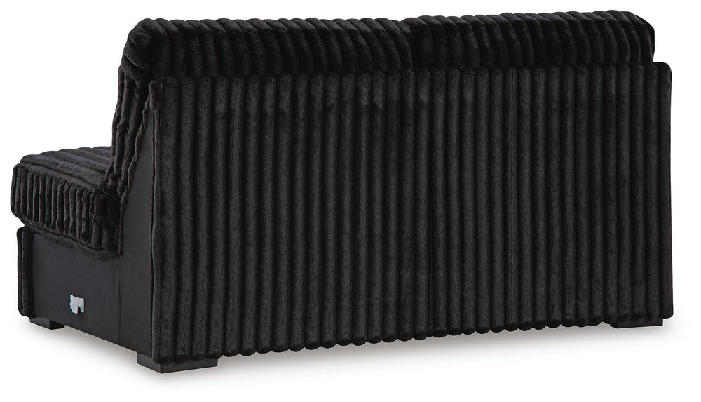 Midnight-Madness Armless Loveseat - Black (5)
