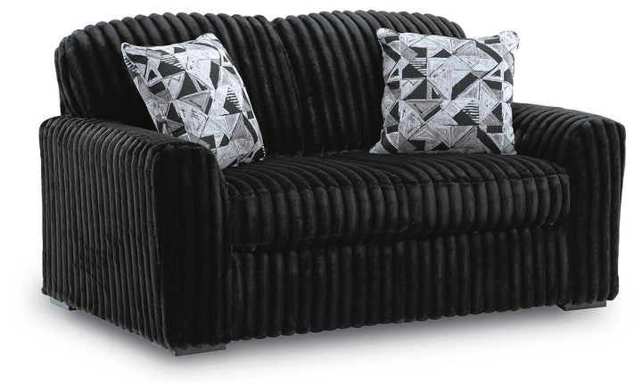 Midnight-Madness Loveseat - Black (1)