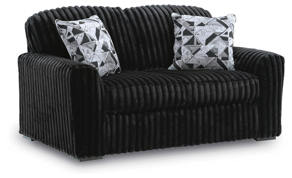 Midnight-Madness Loveseat - Black (1)