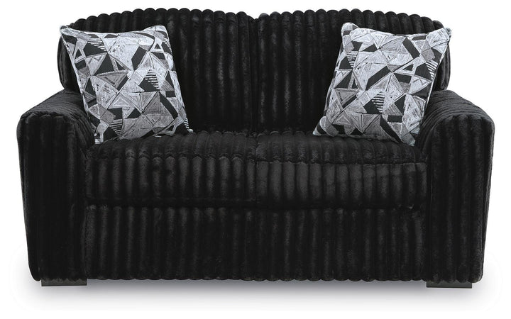 Midnight-Madness Loveseat - Black (3)