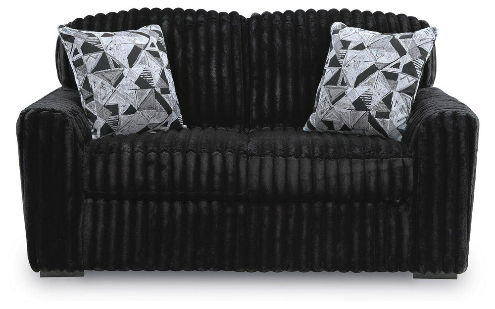 Midnight-Madness Loveseat - Black (3)