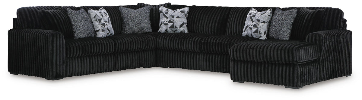 Midnight-Madness 6-Piece Sectional with Chaise - Onyx (2)