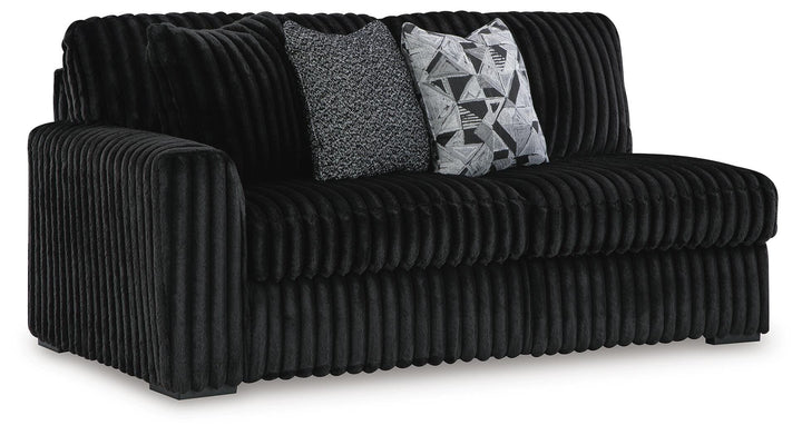 Midnight-Madness 3-Piece Sectional with Chaise - Onyx (12)