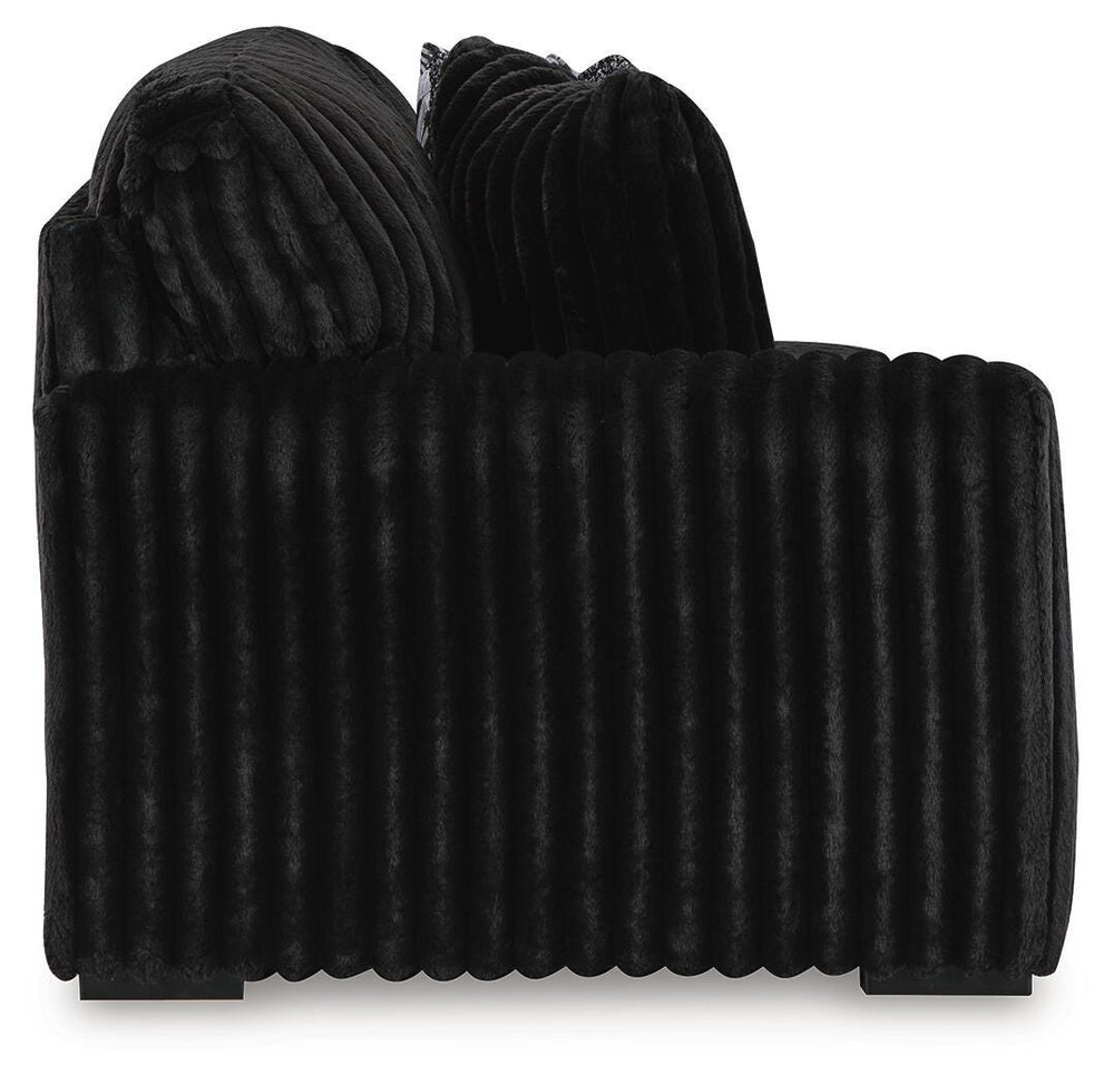 Midnight-Madness 4-Piece Sectional and Oversized Chaise - Onyx (21)