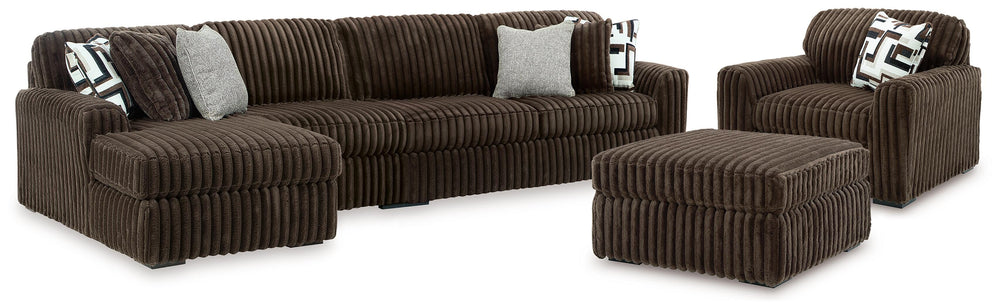 Midnight-Madness 3-Piece Sectional, Oversized Chair and Ottoman (1)