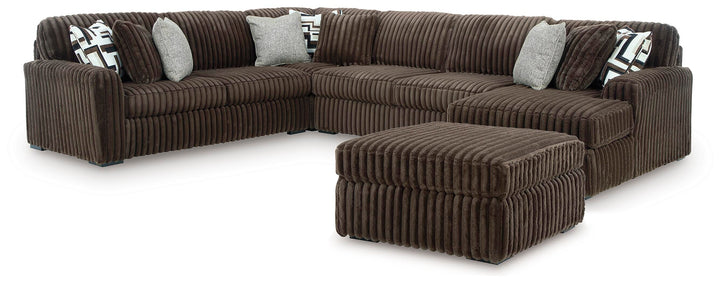 Midnight-Madness 4-Piece Sectional and Oversized Accent Ottoman (1)