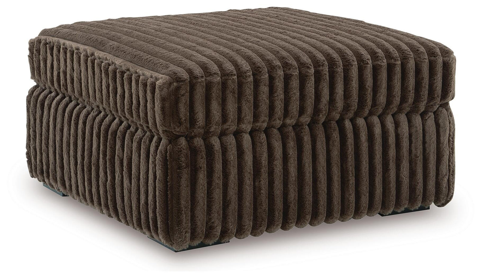 Midnight-Madness Oversized Accent Ottoman - Dark Brown (1)