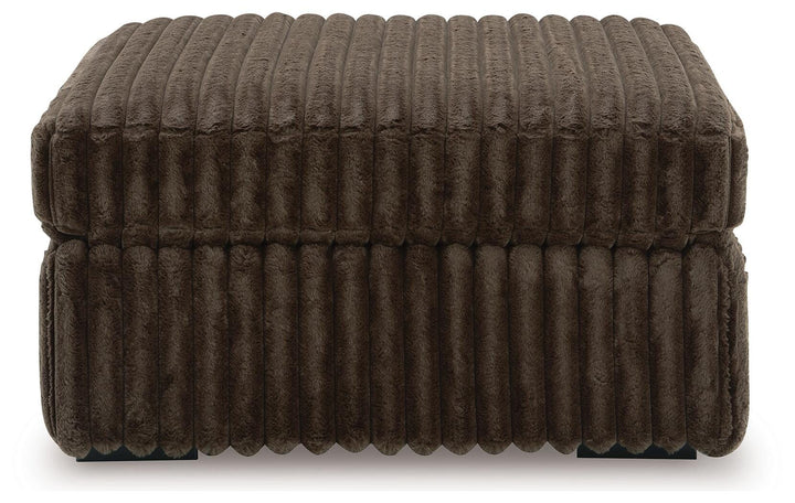 Midnight-Madness Oversized Accent Ottoman - Dark Brown (3)