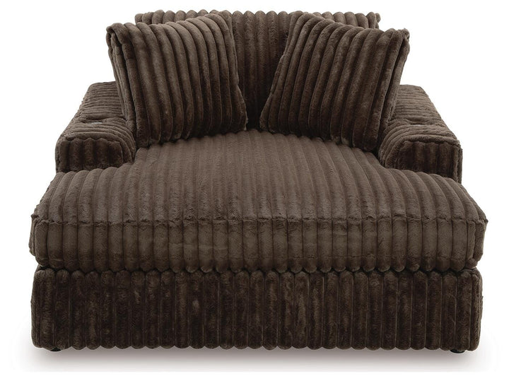 Midnight-Madness Oversized Chaise - Dark Brown (3)