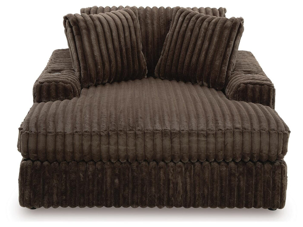 Midnight-Madness Oversized Chaise - Dark Brown (3)
