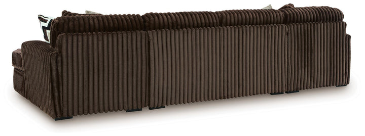 Midnight-Madness 3-Piece Sectional with Chaise - Chocolate (2)