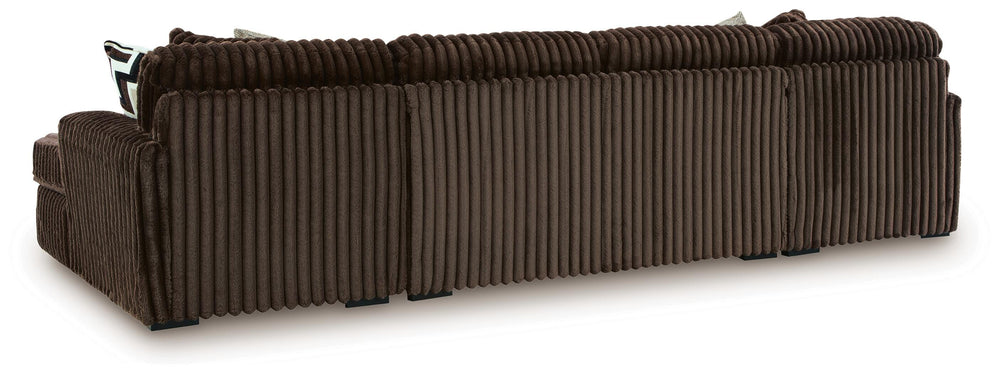 Midnight-Madness 3-Piece Sectional with Chaise - Chocolate (2)