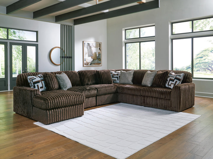 Midnight-Madness 6-Piece Sectional with Chaise - Chocolate (2)
