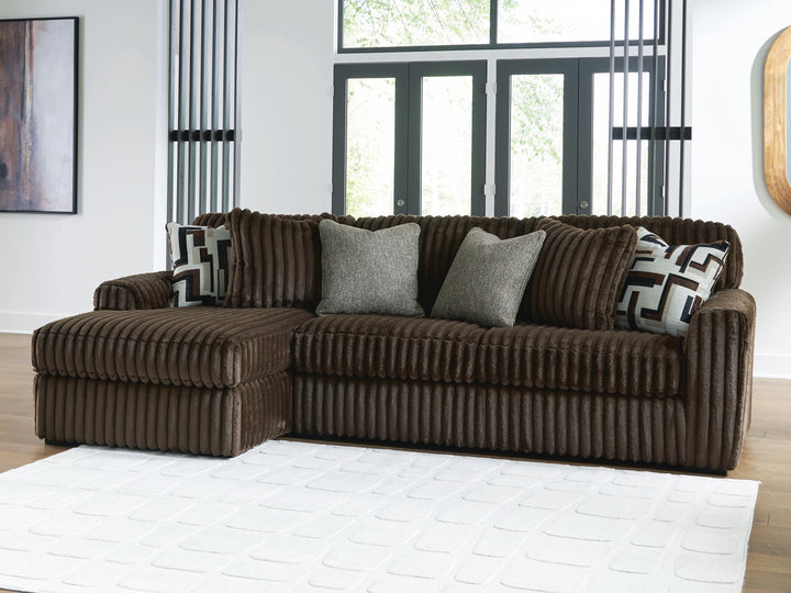 Midnight-Madness 2-Piece Sectional Sofa with Chaise - Chocolate (5)