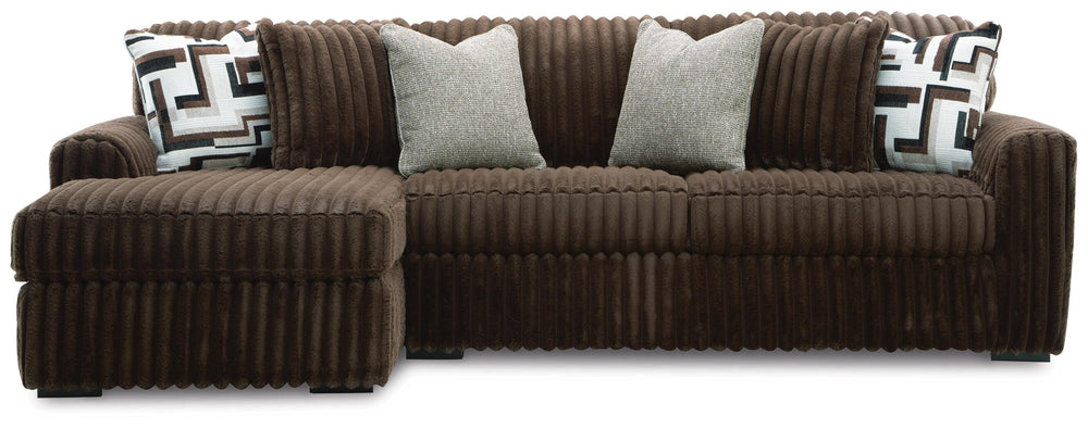 Midnight-Madness 2-Piece Sectional Sofa with Chaise - Chocolate (3)