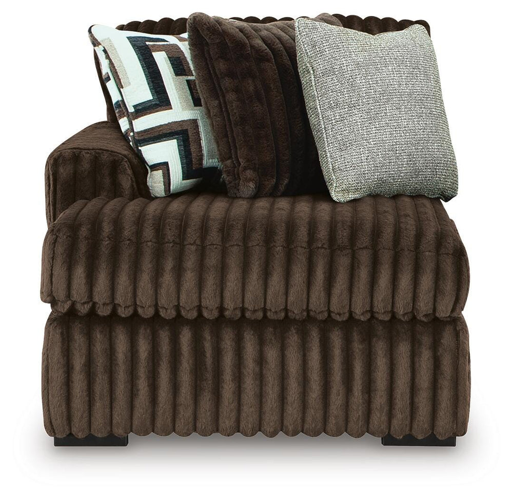 Midnight-Madness 3-Piece Double Chaise Sectional and Ottoman (4)