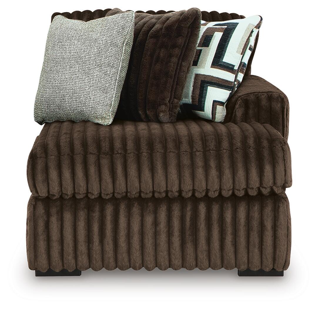 Midnight-Madness 4-Piece Sectional and Oversized Chair (2)