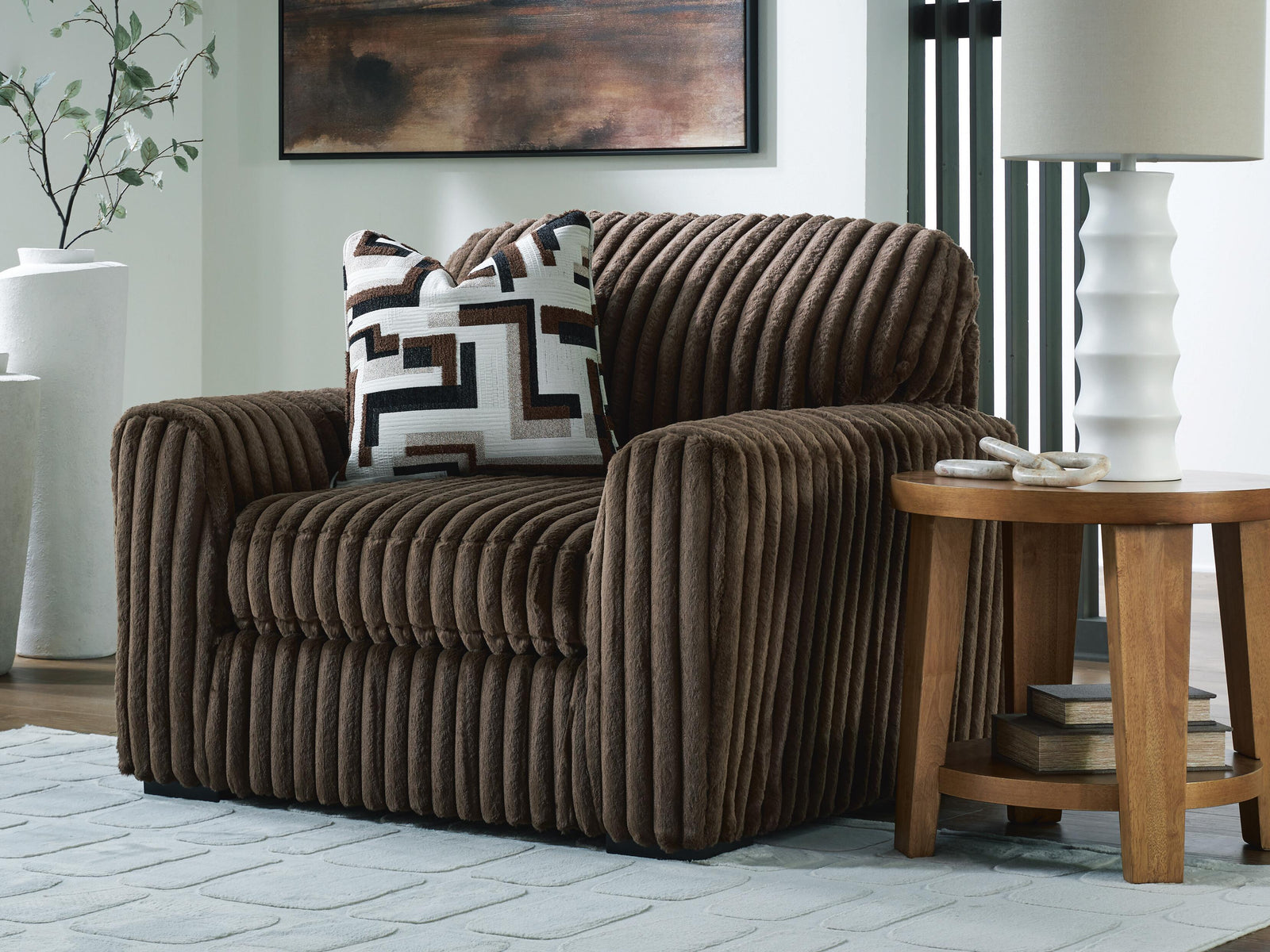 Midnight-Madness Oversized Chair - Dark Brown (2)