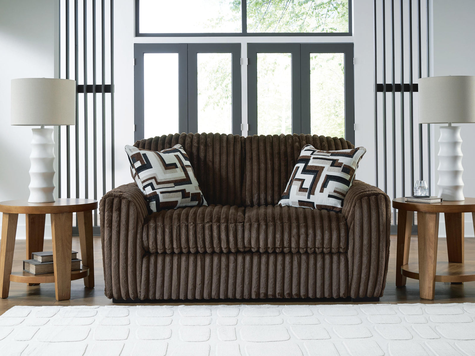 Midnight-Madness Loveseat - Dark Brown (2)