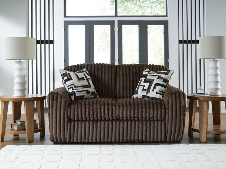 Midnight-Madness Loveseat - Dark Brown (2)