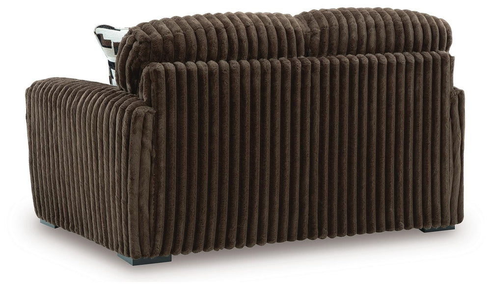 Midnight-Madness Loveseat - Dark Brown (4)