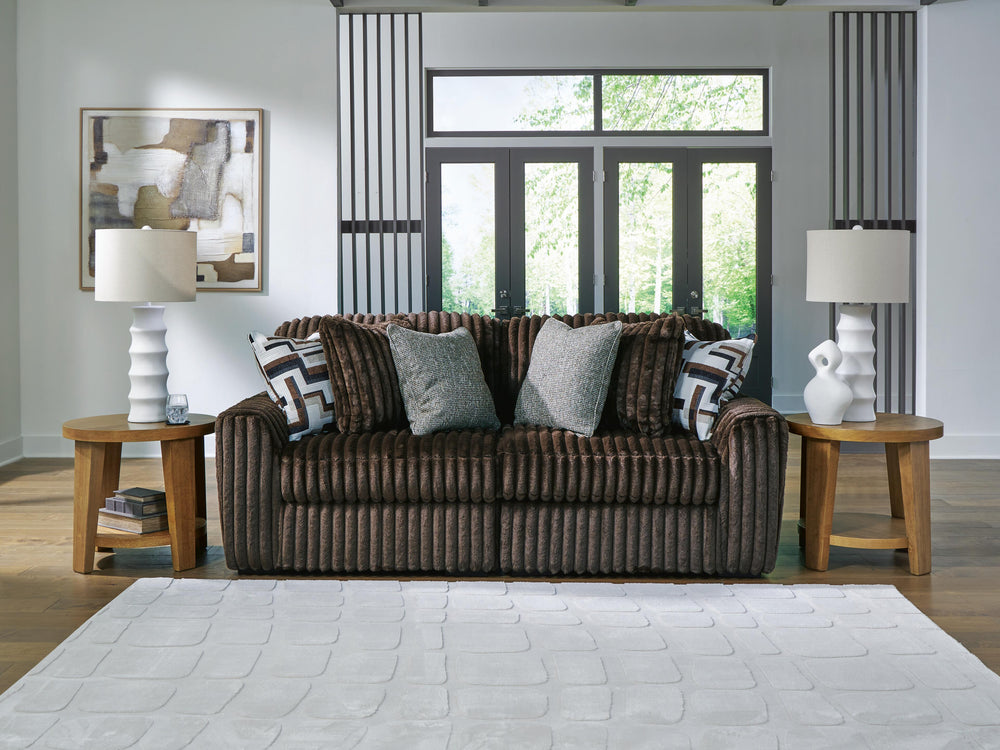Midnight-Madness 2-Piece Sectional Sofa - Chocolate