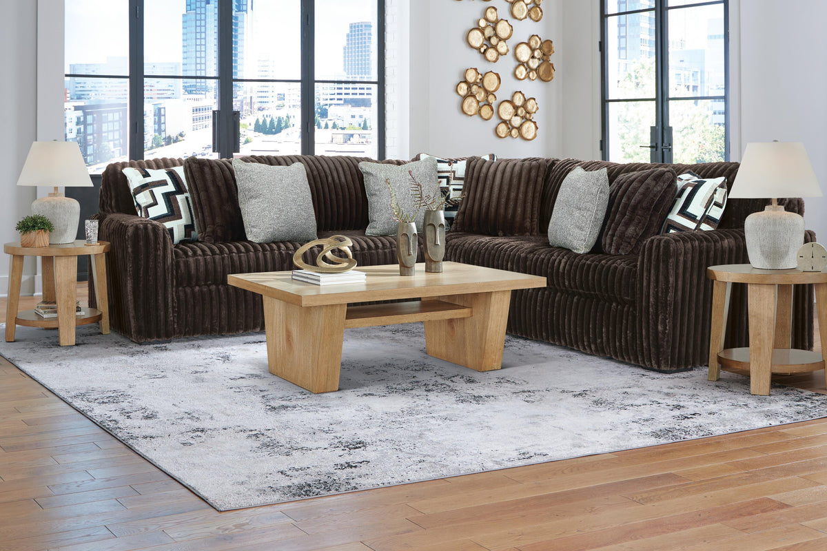 Midnight-Madness 3-Piece Sectional - Chocolate (1)