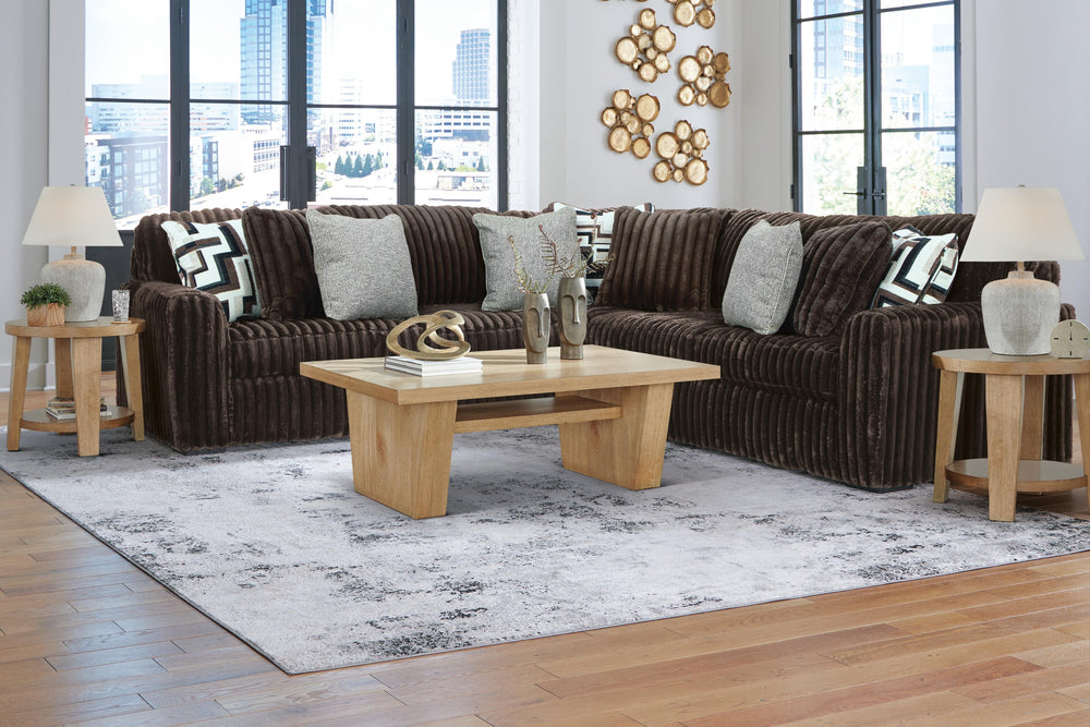 Midnight-Madness 3-Piece Sectional - Chocolate (1)